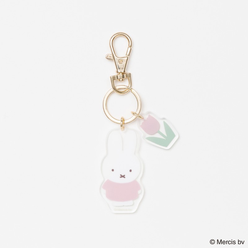 miffy  RED&PINKアクリルチャーム /チューリップ